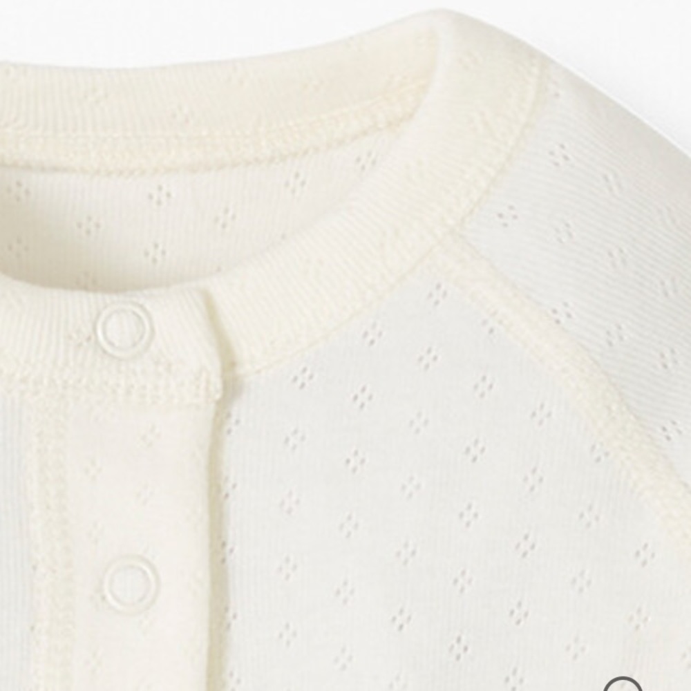 Hanna Andersson Organic Cotton Textured Romper - Picture 2 of 2